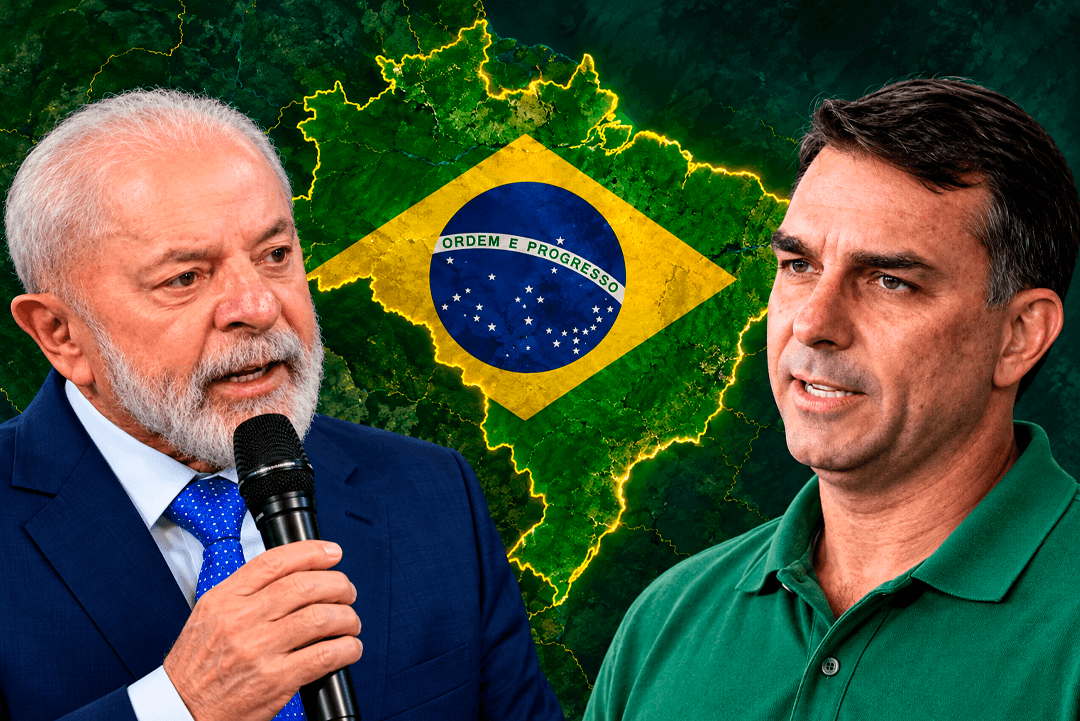 Es oficial: Brasil va a balotaje y Flávio Bolsonaro llega primero, 2,1 puntos arriba de Lula